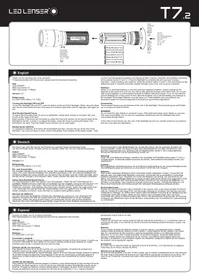 Notice Ledlenser T7.2 Lampe de poche