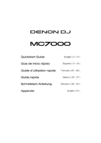 Notice DENON MC7000 DJ Equipment