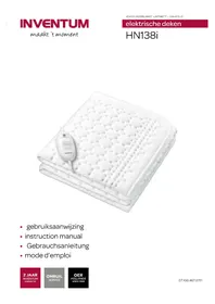 Notice INVENTUM HN138I Couverture/coussin chauffant