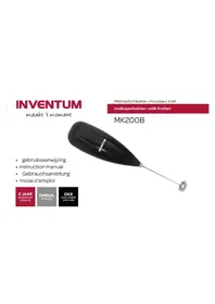 Notice INVENTUM MK200B Mousseur à lait