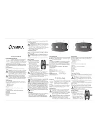 Notice OLYMPIA PA 100 Alarme de voiture