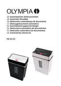 Notice OLYMPIA PS 54 CC Shredder