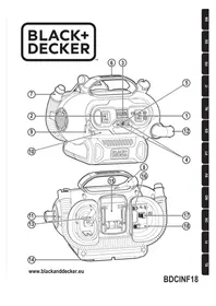 Notice BLACK & DECKER BDCINF18 Compressore