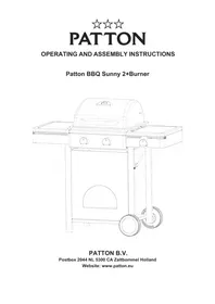 Notice Patton BBQ SUNNY 2+BURNER Barbecue