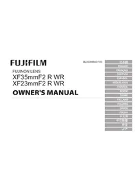 Notice FUJIFILM XF 35MM F2.0 R WR 렌즈