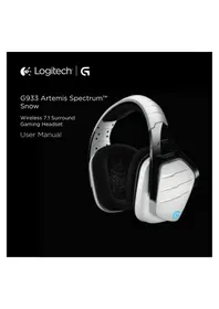 Notice LOGITECH G933 ARTEMIS SPECTRUM WIRELESS Casque audio