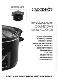 Notice CROCK POT SCCPRC507B Slow cooker