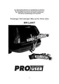 Notice Pro-User BRILJANT Porte-vélo