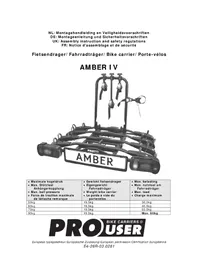 Notice Pro-User AMBER IV Porte-vélo