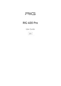 Notice PLANTRONICS RIG 400 PRO HC Casque