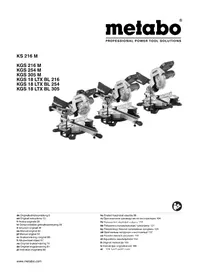 Notice METABO KGS 254 M Pila