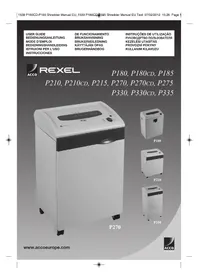 Notice Acco-Rexel P215 Destructeur de document