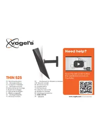Notice VOGELS THIN 525 Support écran plat
