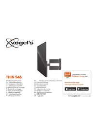 Notice VOGELS THIN 546 Support écran plat