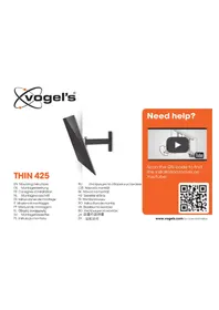 Notice VOGELS THIN 425 Support écran plat