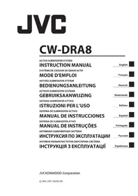 Notice JVC CWDRA8 Subwoofer