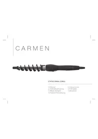 Notice Carmen EASY SPIRAL CURLS CT4725 Fer a boucler