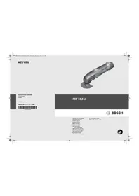 Notice BOSCH PMF 10 8 LI 1 Outil électrique