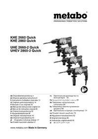 Notice METABO KHE 2860 QUICK Vrtačka