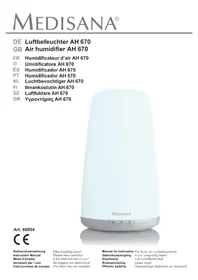 Notice MEDISANA AH 670 Humidificateur