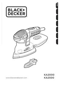 Notice BLACK & DECKER KA2000 Zımpara makinesi