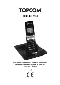 Notice TOPCOM BUTLER 5750 Teléfono