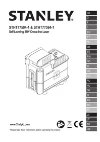 Notice STANLEY SLL360 χειροκίνητο εργαλείο