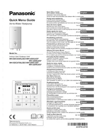 Notice PANASONIC WHUD07JE5 Klimatska naprava