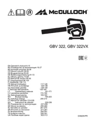 Notice MCCULLOCH GBV 322VX Soplador