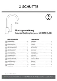 Notice Schütte CORNWALL Robinet
