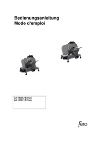 Notice Fero H9387 Trancheuse