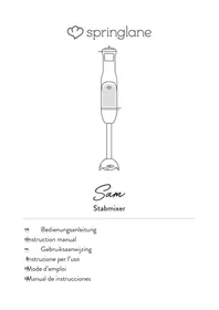 Notice Springlane SAM Mixeur plongeant