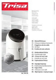 TRISA Hot Air Fryer 7419.70 - Friteuse