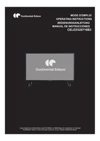 Notice CONTINENTAL EDISON CELED320716B3 Fernsehen