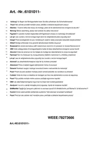 Notice Trio Lighting PRIMO 610101106 Luminaire