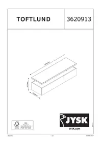 Notice JYSK TOFTLUND Meuble TV
