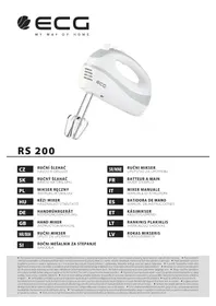 Notice ECG RS 200 Mixeur plongeant
