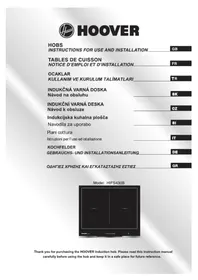 Notice HOOVER HIFS430B Sporák