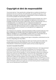 Notice CYBERLINK POWERPRODUCER 1.0 Logiciel audio et/ou vidéo