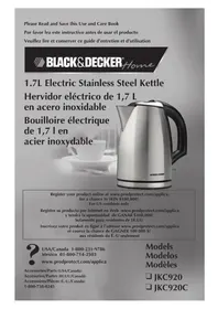 Notice BLACK & DECKER JKC920C Pava