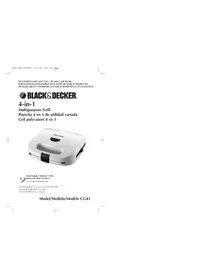 Notice BLACK & DECKER CG41 Plaque de grill