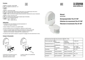 Notice Steffen FLEX IR 180° Détecteur de mouvements