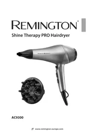 Notice REMINGTON SHINE THERAPY PRO AC9300 σεσουάρ μαλλιών