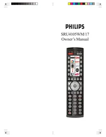 PHILIPS SRU4105WM - Control remoto