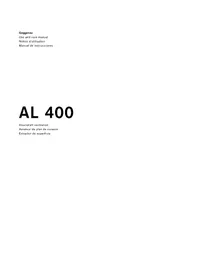 Notice GAGGENAU AL400721 Hotte