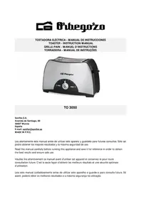 Notice Orbegozo TO 3050 Grille pain