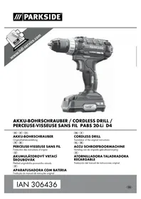 Notice PARKSIDE PABS 20LI D4 Furadeira