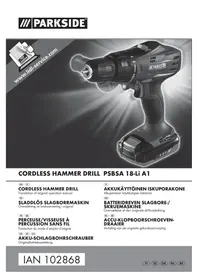 Notice PARKSIDE PSBSA 18LI A1 Borrmaskin