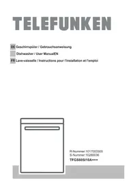 Notice TELEFUNKEN TFGS60SI10A++ Dishwasher