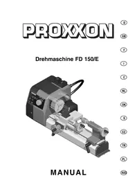 Notice PROXXON FD 150E Tour à métaux